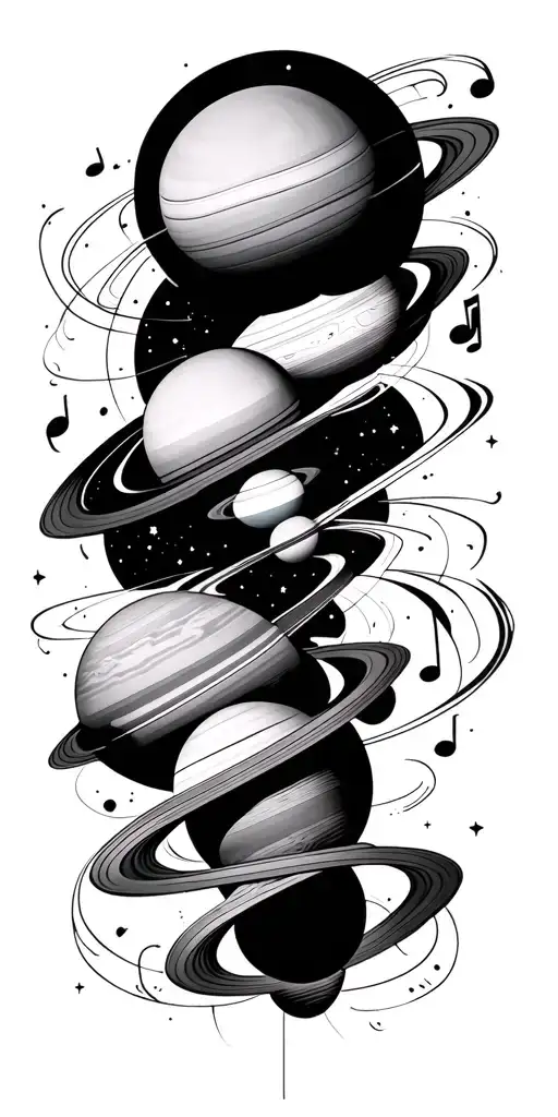 I Need Something That Reports The Complete And Intertwined Term Code With The Planets And Music