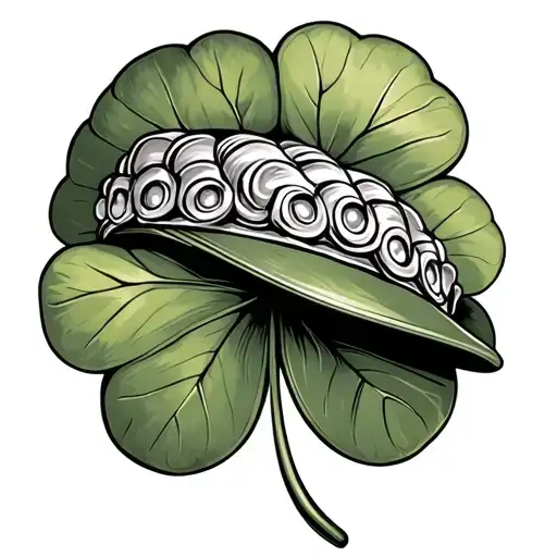 Scally Cap On Top Of Clover Leaf