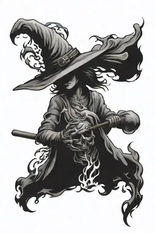 Witch Burning At Stake