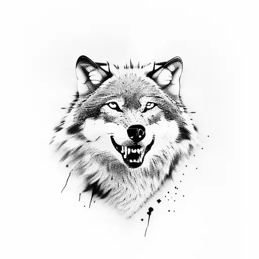 Wolf Auf Einer Wolke