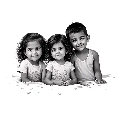 3 Children 2 Boys And 1 Girl