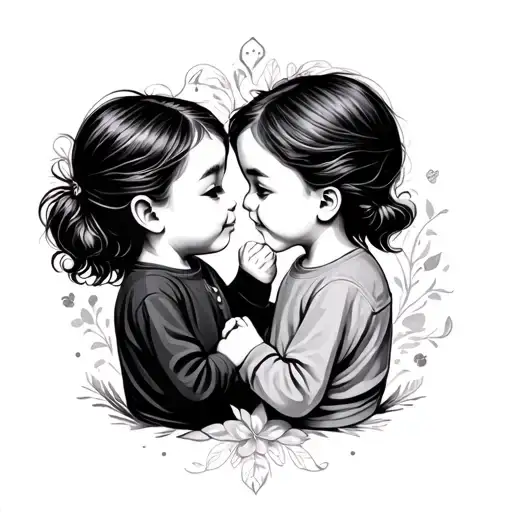 My Kids Names Intertwined