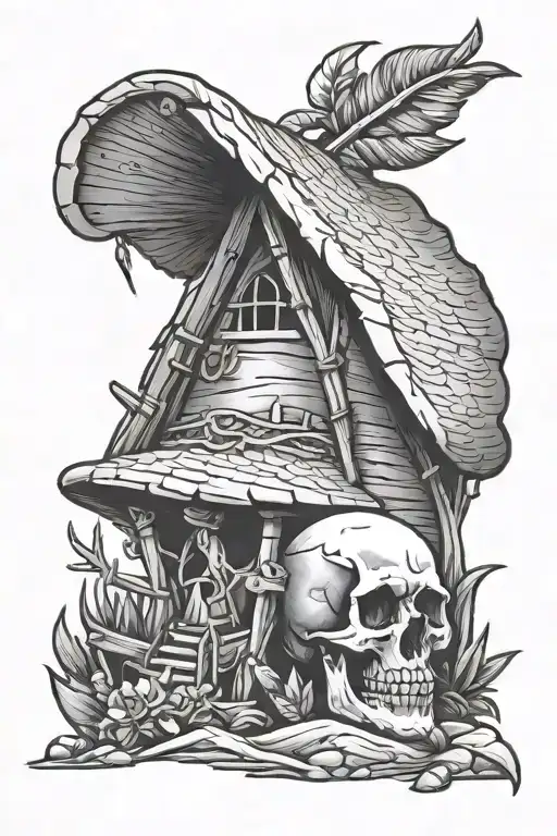 Hut And Skull