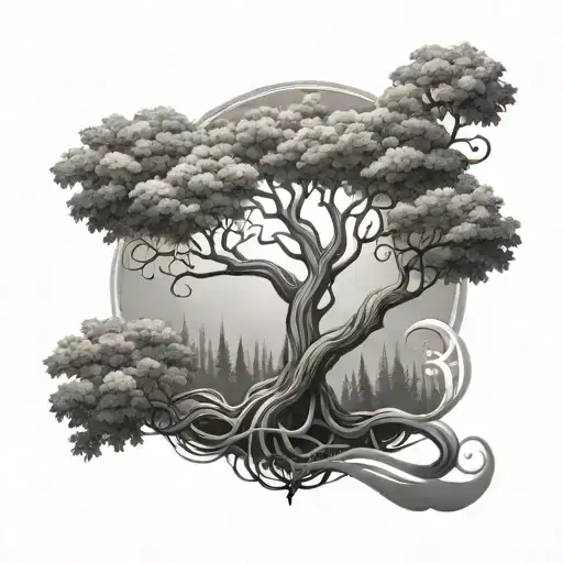 Wish-fulfilling Tree With Infinity And Heart Shape