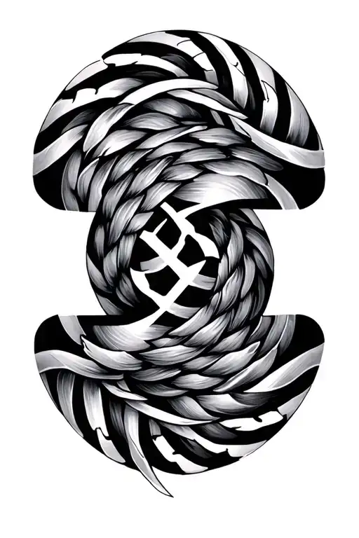 Fibonacci Spiral Pattern Representing Greece