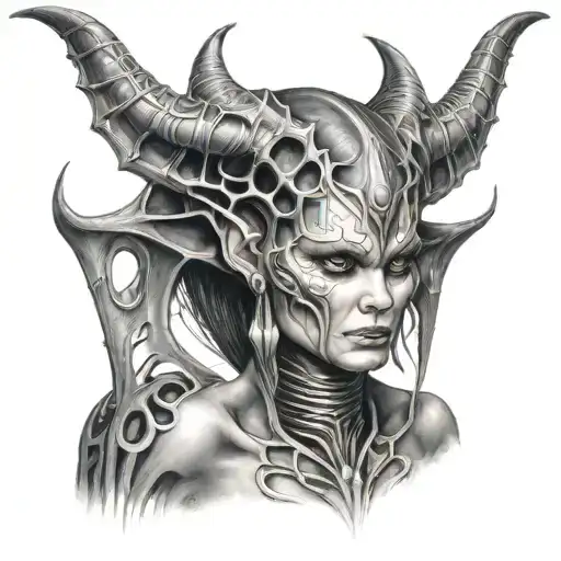 Devil Female Giger Style