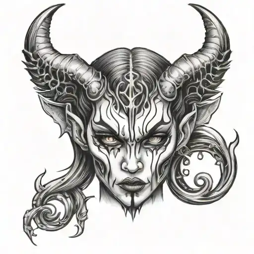 Devil Female Cold Look Like