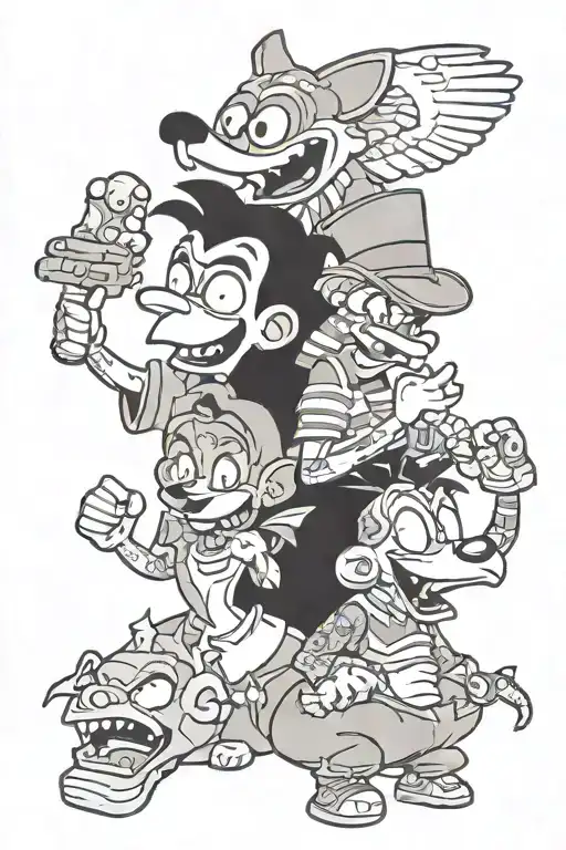 Just Talk Too Much Cartoon Characters