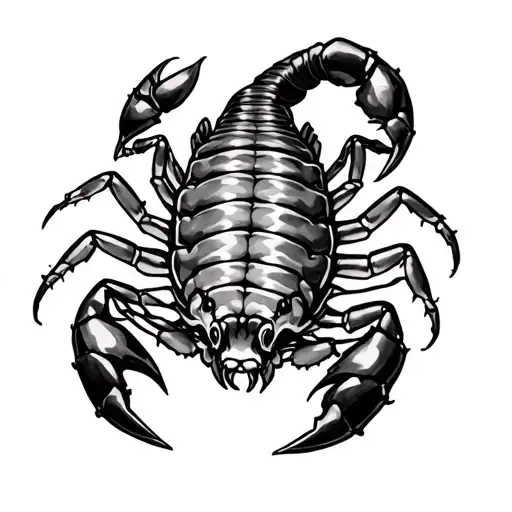 Flower Aroma And Lila Scorpion Crawling