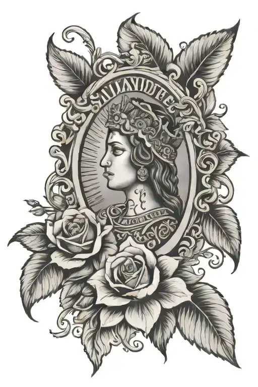 The Name Guadalupe With The Date 7-27-24 In Roman Numerals Make It Religous