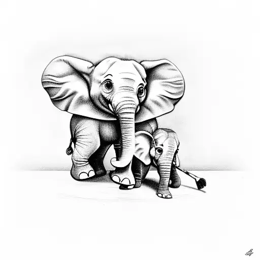 Baby Elephant Swinging