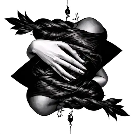 Shibari Woman Hands Tied And Held Down