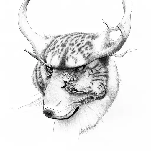 Thunder And Lighting With An Animal In The Back