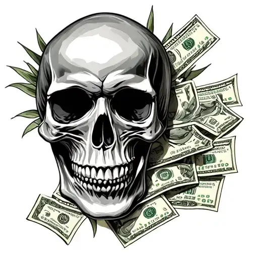 La Skull And Dollars
