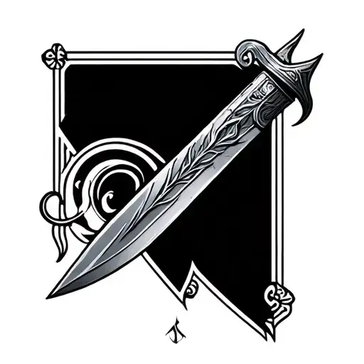 Dagger With A Background