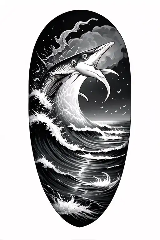 Upper Arm Sleeve Ocean Theme Sleeve