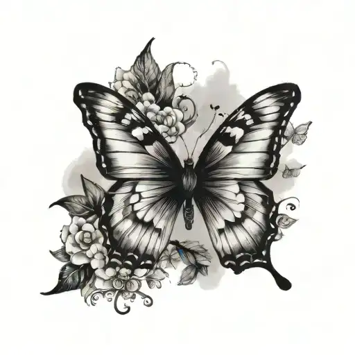 Semicolon And Butterfly