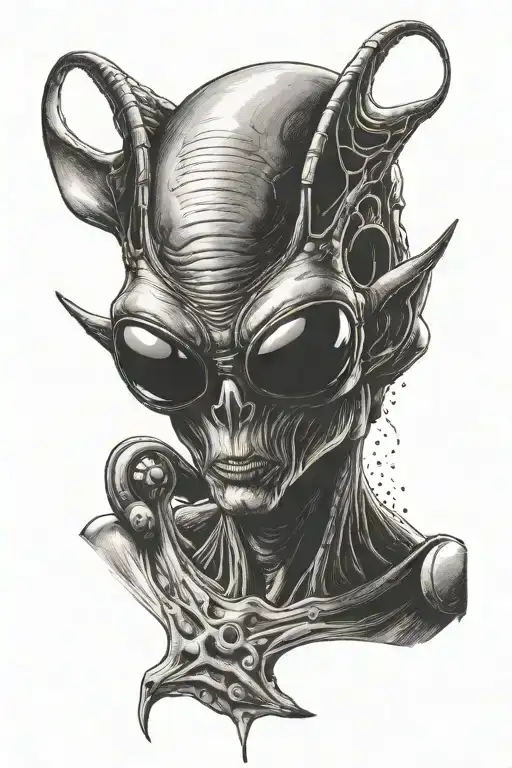 Alien Wearing Sunglasses