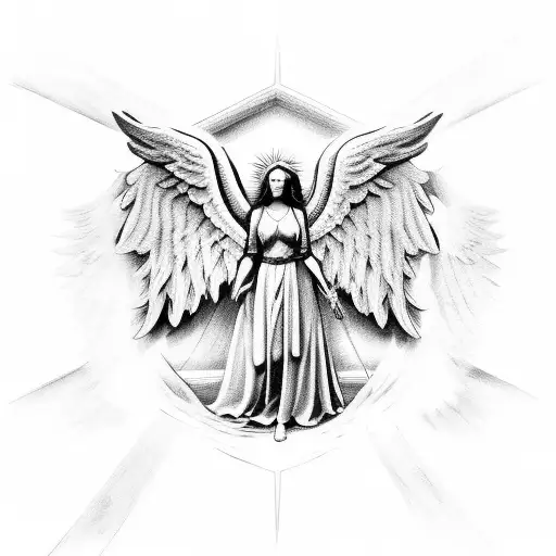 Guardian Angel And Gates Of Heaven