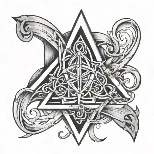 Trinity Knot With The Word Heard Through It