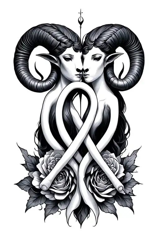 Gemini And Aries Love Intertwined Representing Strength