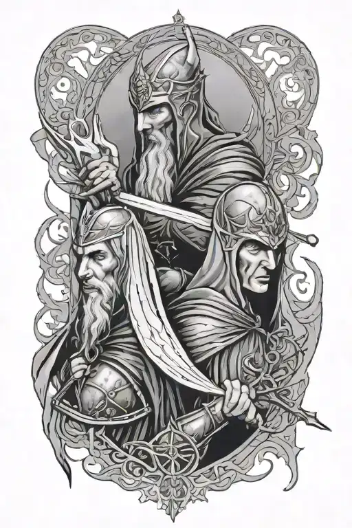 Lord Of The Rings Narsil And Witch King Baldwin Iv