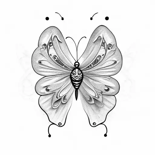 Butterfly With Semicolon Body
