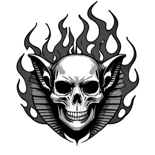 Velo Skull Flame Sphinx