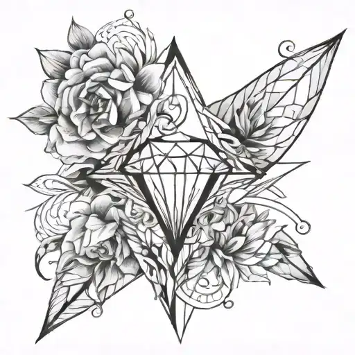 Diamond Shaped Line Delicate