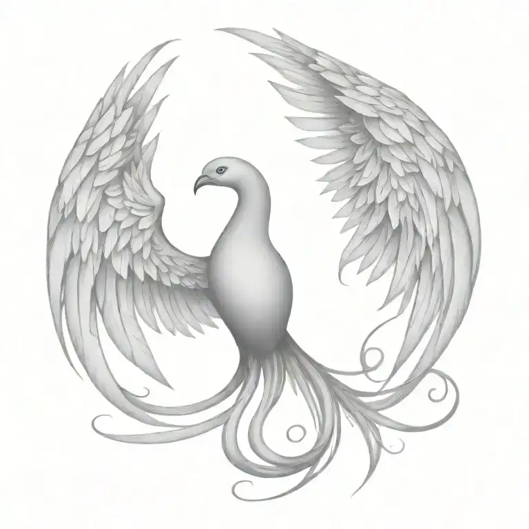 Phoenix Rising Wings Spread Wide
