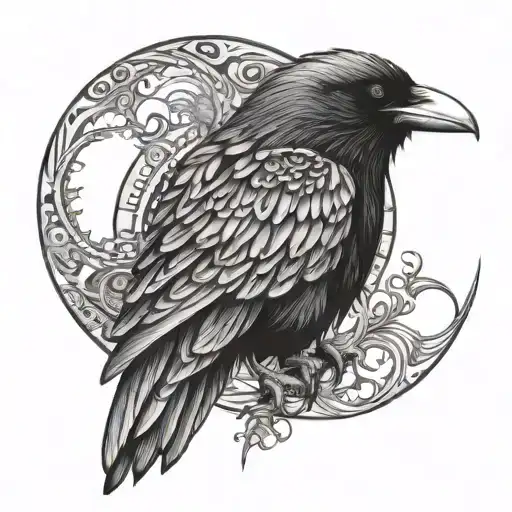 Fractal Three Eyes Raven