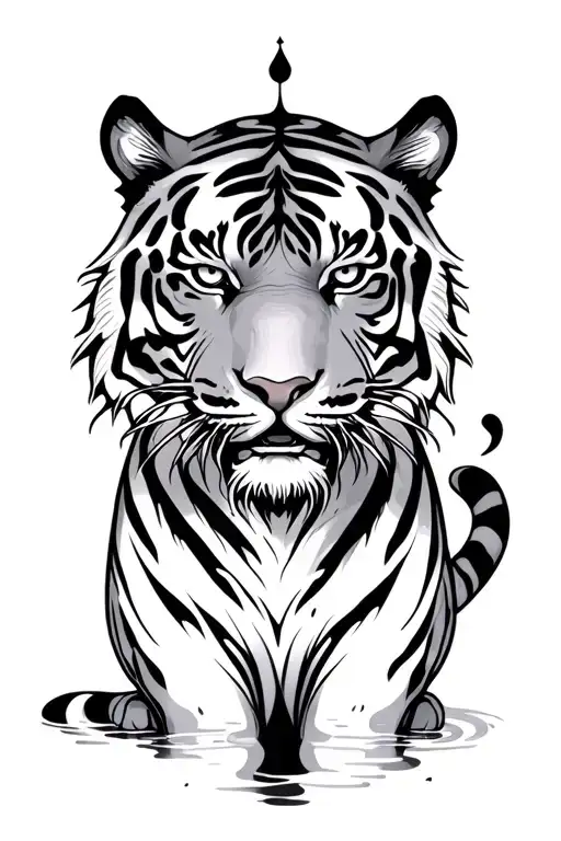 Water Tiger Fuse With Cancer Zodiac Sign