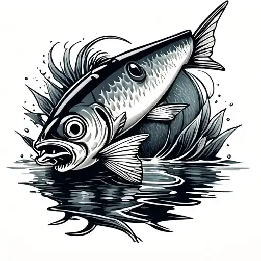 Fishing Lure Surrounded