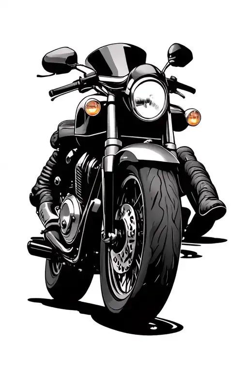 Tiny Motor Bike Near