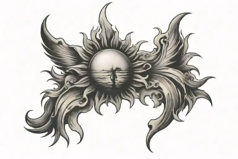 Script With Sun Shining