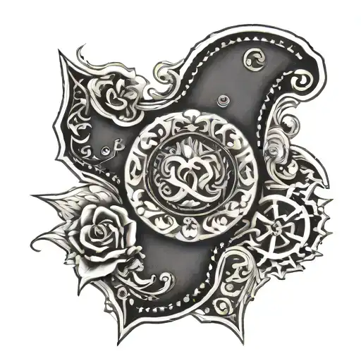 Western Cards Ace Leather Work Design