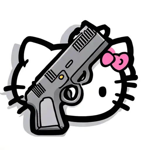 Hello Kitty With Gun