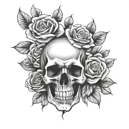 Skull And Roses