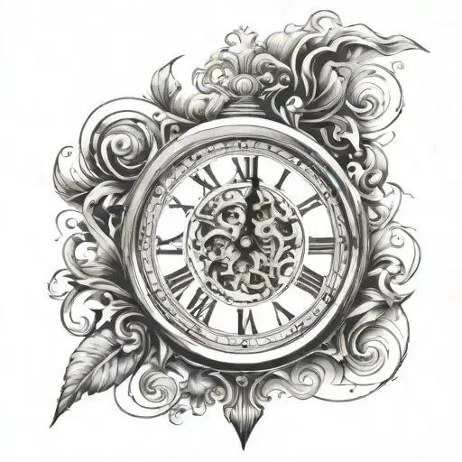 Clock Roman Numeral Date Evaporates