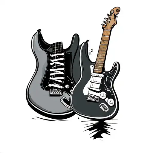 Vans Shoes And Guitar