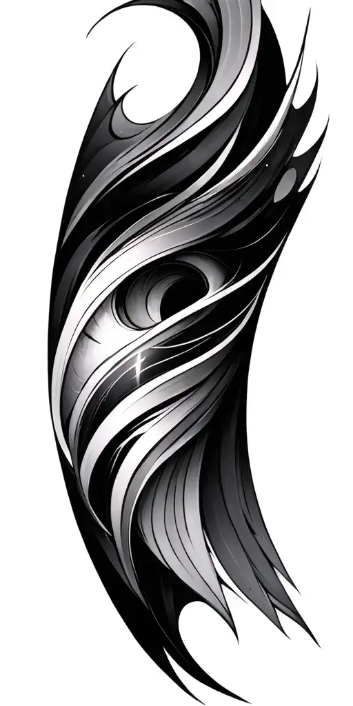 Abstract Tattoo Design Incorporating