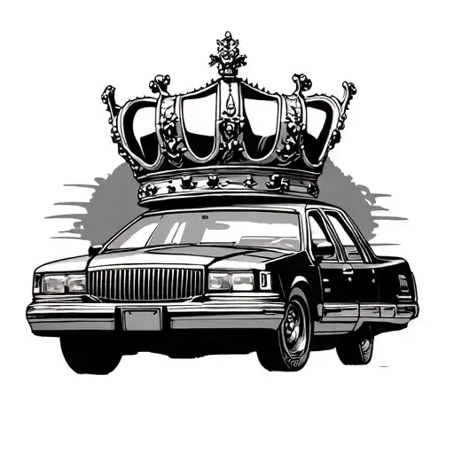 Ford Crown Victoria With Other Fine Line Art