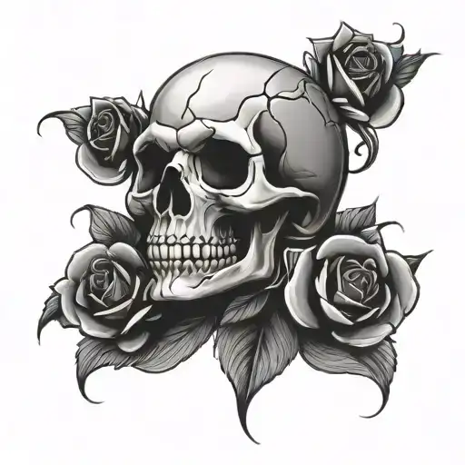 Skull And Roses