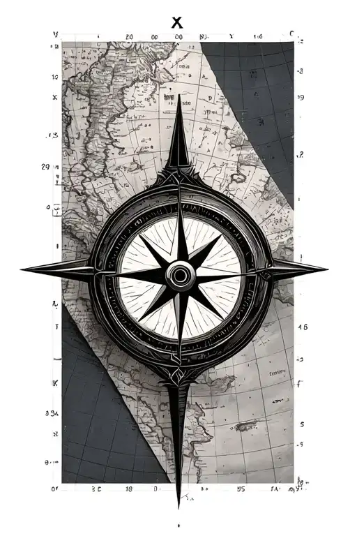 Compass And Map Made