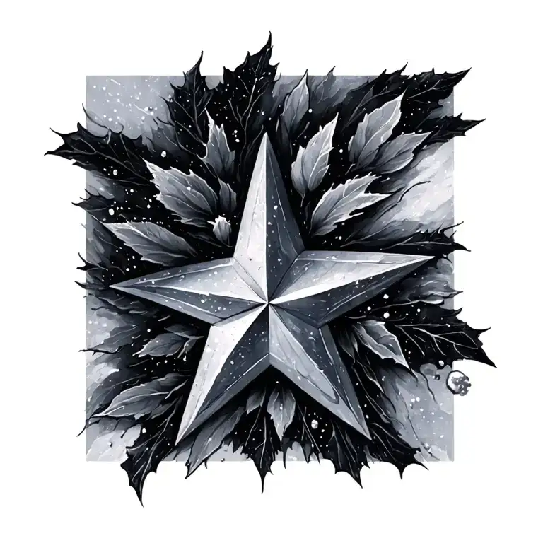 Very Fine Snow Christaux Star