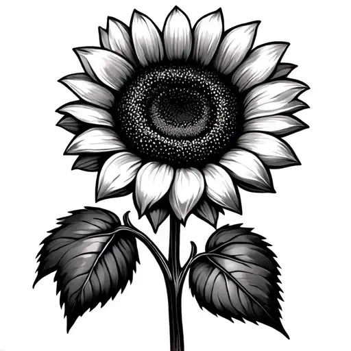 Sunflower With Name In Stem