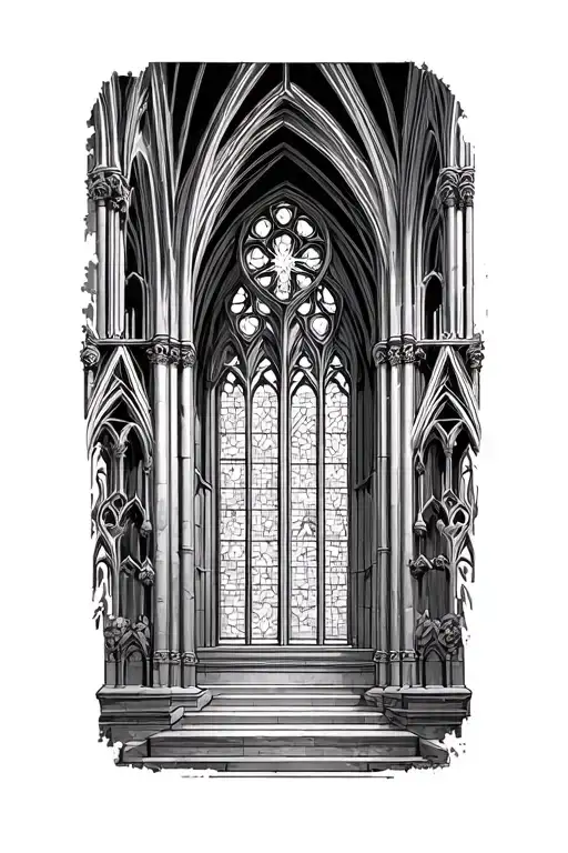 Cathedral Window Wrap Around Forearm