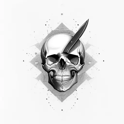 Knife Skull Heart