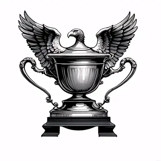 Fa Cup Trophy With Eagle