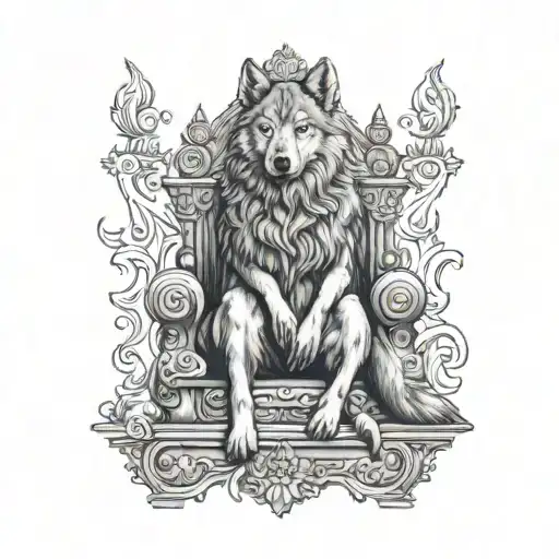 Wolf On A Throne